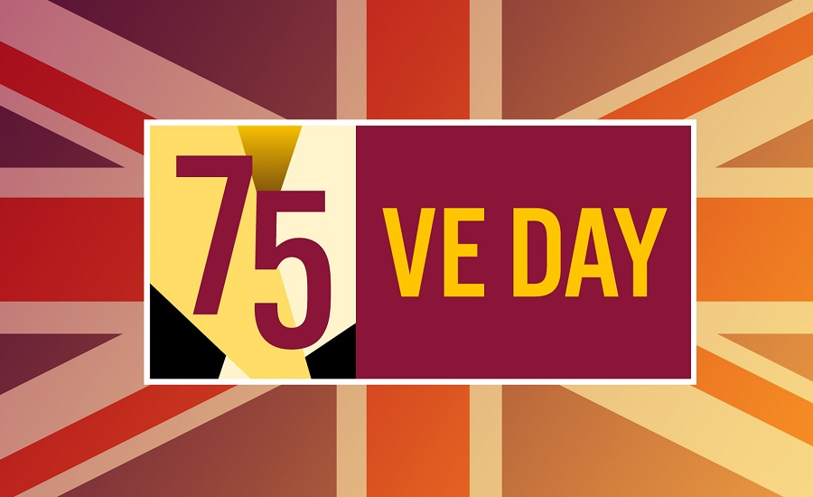 VE Day 75 banner